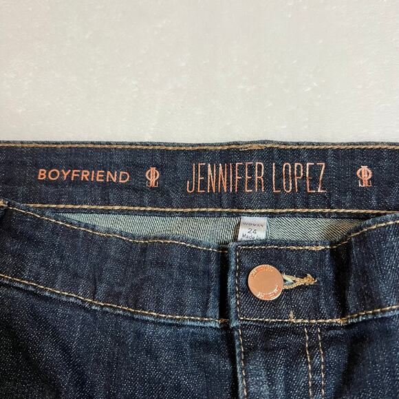 Jennifer Lopez Mid Rise Boyfriend Jeans Size 24W NEW Classic Casual Minimalist - Picture 4 of 12